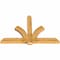 Ekena Millwork Redmond Rough Sawn Timber Gable Bracket, Western Red Cedar, 72"W x 48"H x 4"D x 6"F, 16/12 Pitch GBW072X48X0406RED00RWR - alternate 5